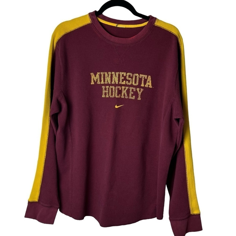 Minnesota Golden Gophers Nike Thermal Long Sleeve Hockey Drawstring Backpack MN - Picture 2 of 11